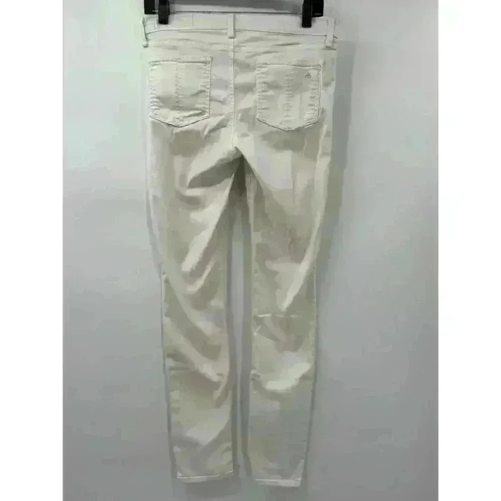 rag bone JEAN White‎ Distressed Skinny Jeans Women's Size 29